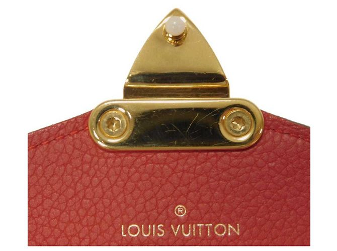 Cartera Pallas Long de Louis Vuitton Castaño Roja Fucsia - vista 7