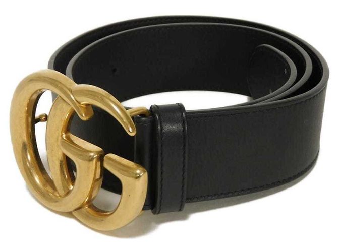 Gucci Kalbsledergürtel Schwarz - Ansicht 2