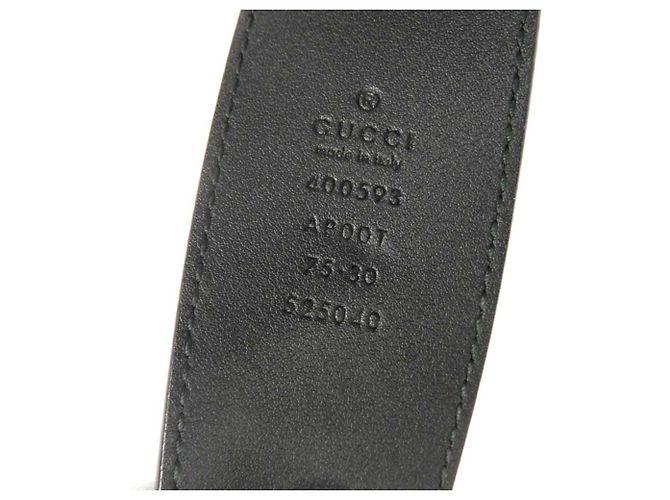 Gucci Kalbsledergürtel Schwarz - Ansicht 6