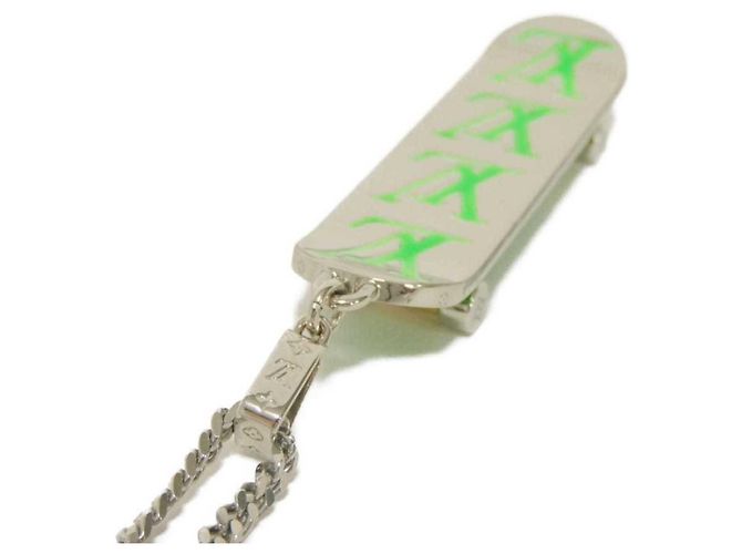 Colar de esmalte verde Louis Vuitton Prata - vista 5