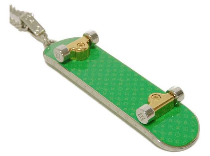 Colar de esmalte verde Louis Vuitton Prata - vista 6