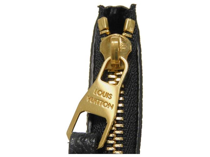 Monedero de cuero Monogram Empreinte Louis Vuitton Negro - vista 11