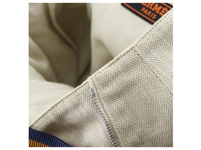 Borsa a Spalla Cavalier di Hermès in Toile H Beige - vista 9