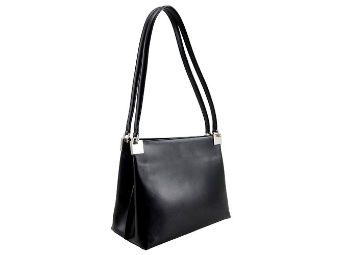 Borsa Tote Gancini Salvatore Ferragamo EF-21 9641 Nero - vista 3