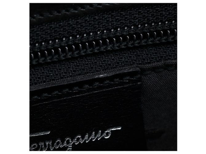 Borsa Tote Gancini Salvatore Ferragamo EF-21 9641 Nero - vista 9
