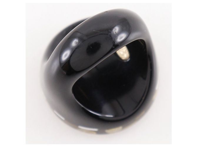 Anello Bordo CHANEL Nero Bianco - vista 4