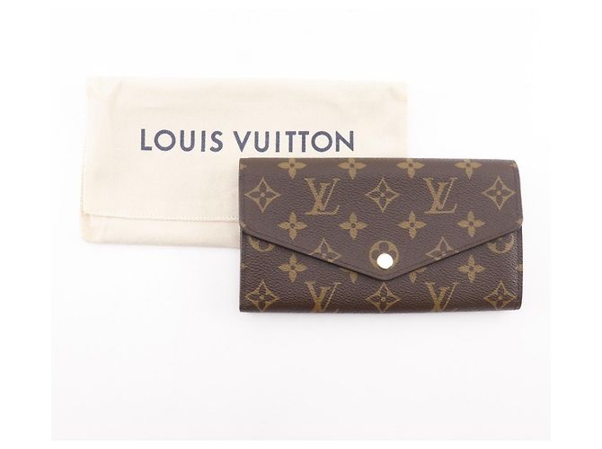 Portefeuille Sarah Long de Louis Vuitton Marron Monogramme - vue 10