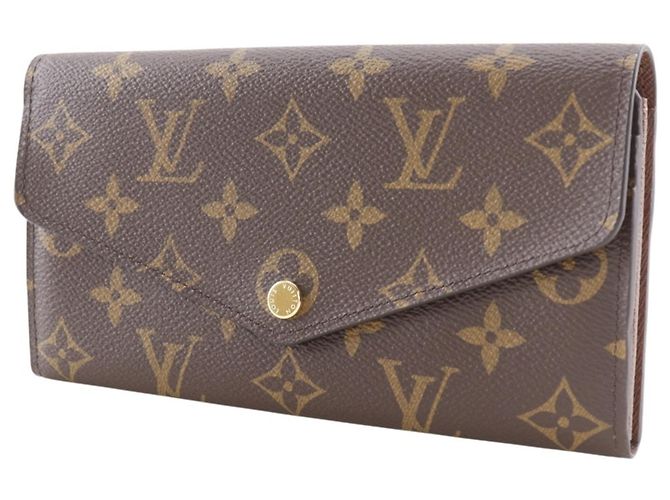 Portefeuille Sarah Long de Louis Vuitton Marron Monogramme - vue 2