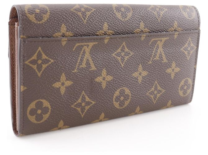 Portefeuille Sarah Long de Louis Vuitton Marron Monogramme - vue 3