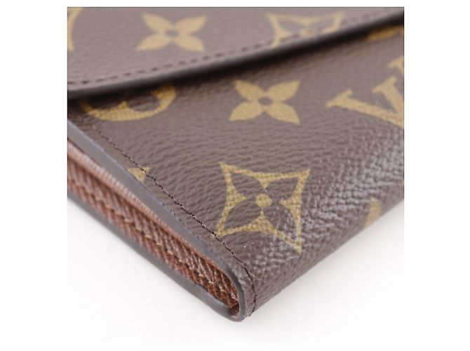 Portefeuille Sarah Long de Louis Vuitton Marron Monogramme - vue 4