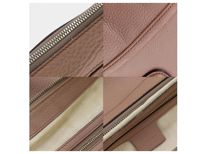 Gucci Soho Tote Bag Rosa Kalbsleder GG Muster Pink - Ansicht 16