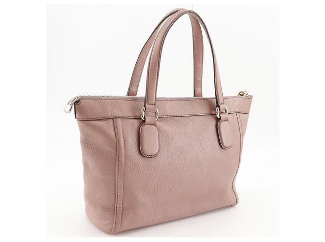 Gucci Soho Tote Bag Rosa Kalbsleder GG Muster Pink - Ansicht 3