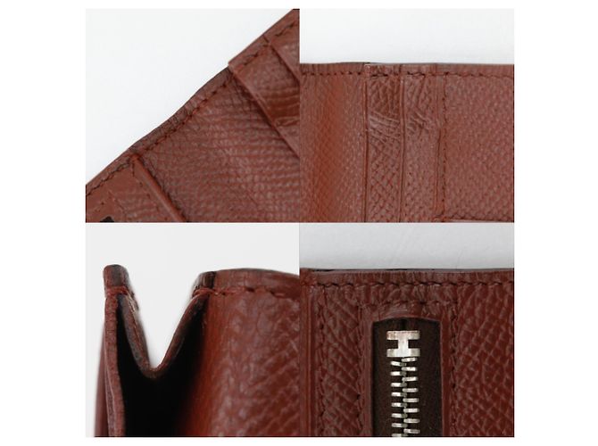 Hermès Cartera Larga Soufflé Bearn Hermes Castaño Multicolor - vista 11