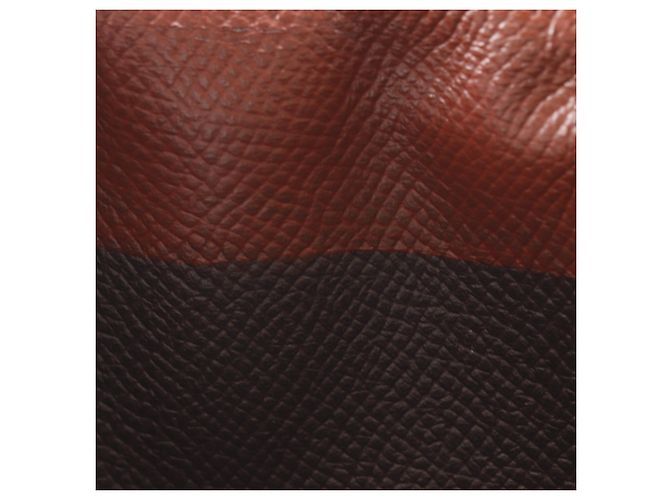 Hermès Cartera Larga Soufflé Bearn Hermes Castaño Multicolor - vista 14