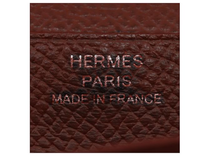 Hermès Cartera Larga Soufflé Bearn Hermes Castaño Multicolor - vista 15