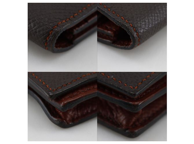 Hermès Cartera Larga Soufflé Bearn Hermes Castaño Multicolor - vista 4
