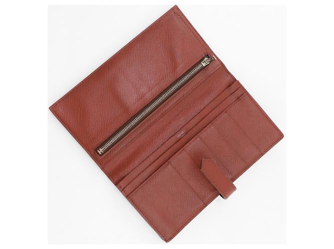Hermès Cartera Larga Soufflé Bearn Hermes Castaño Multicolor - vista 5