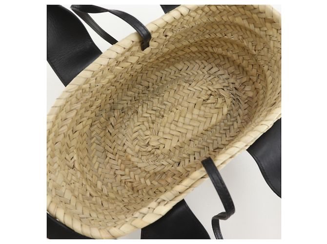 Borsa a mano in vimini Chloé Sense Small Beige - vista 6