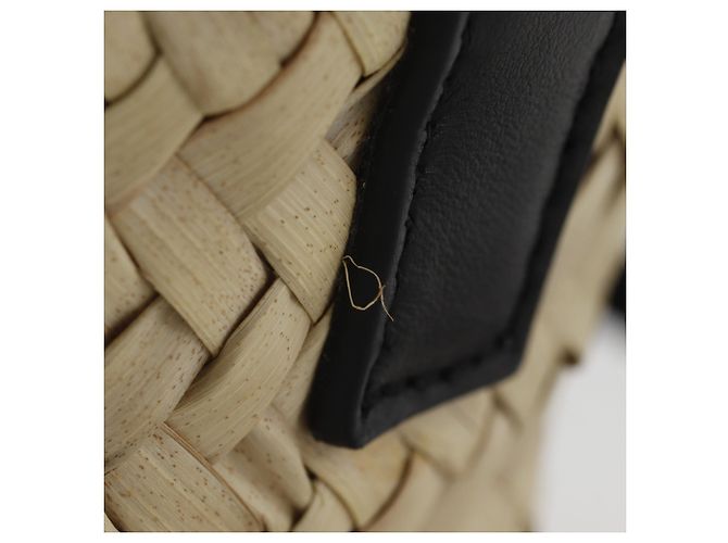 Borsa a mano in vimini Chloé Sense Small Beige - vista 8