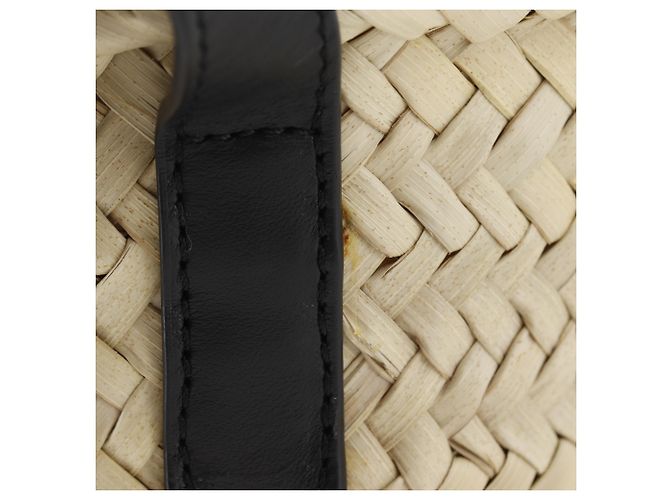 Borsa a mano in vimini Chloé Sense Small Beige - vista 9