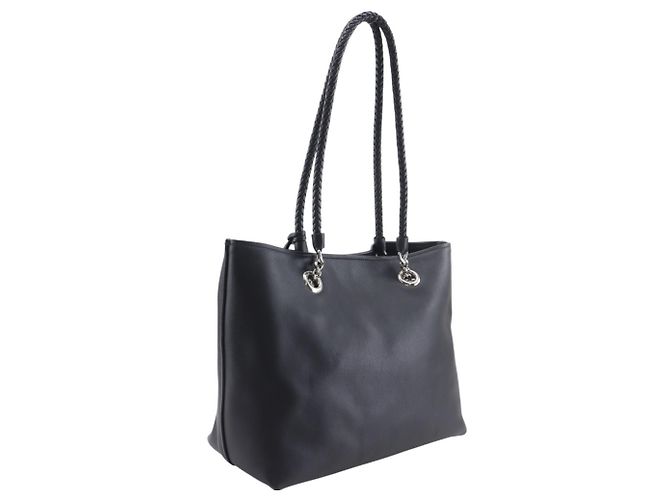 Borsa Tote in Pelle Nera Miu Miu con Catena Nero - vista 3