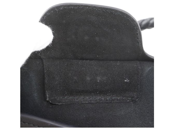 Borsa Tote in Pelle Nera Miu Miu con Catena Nero - vista 8