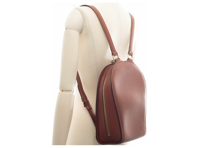 Louis Vuitton Mabillon Rucksack aus Epi-Leder Braun - Ansicht 11