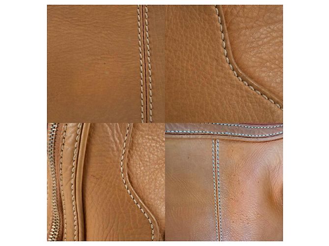 Céline Borsa a spalla in pelle beige Celine - vista 17