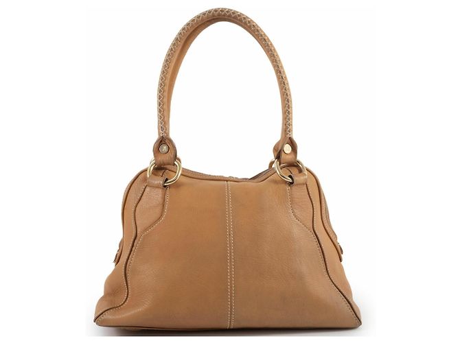 Céline Borsa a spalla in pelle beige Celine - vista 3