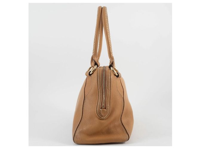 Céline Borsa a spalla in pelle beige Celine - vista 4