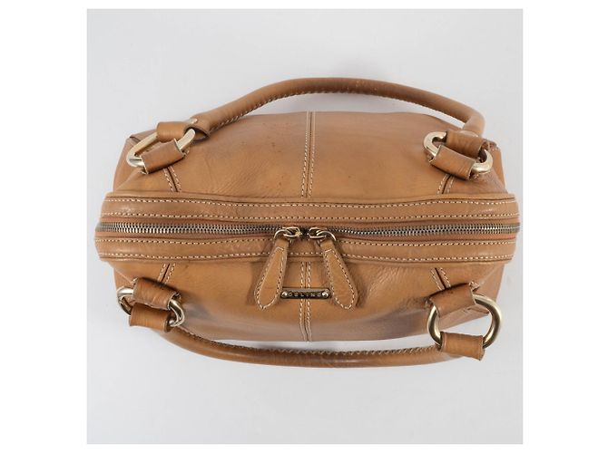 Céline Borsa a spalla in pelle beige Celine - vista 6