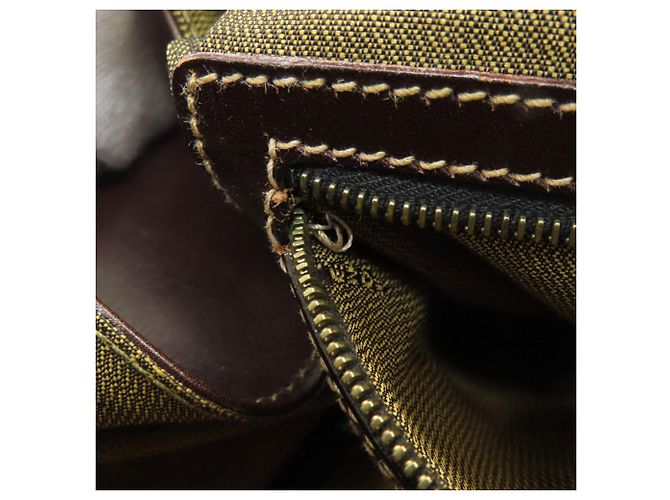Fendi Mini Boston Handtasche mit Zucca-Muster Braun - Ansicht 8