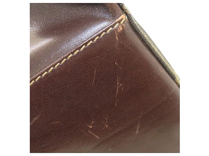 Fendi Mini Boston Handtasche mit Zucca-Muster Braun - Ansicht 9