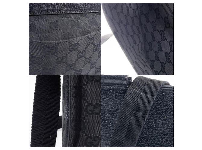 Borsa a Spalla Gucci GG Canvas Nero - vista 16