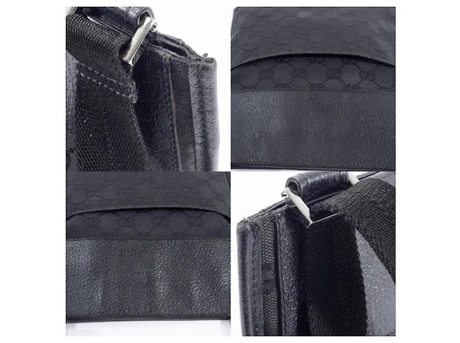 Borsa a Spalla Gucci GG Canvas Nero - vista 17
