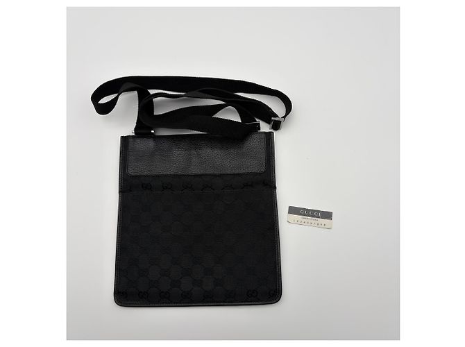 Borsa a Spalla Gucci GG Canvas Nero - vista 18