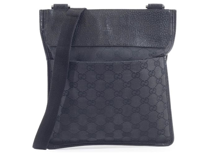 Borsa a Spalla Gucci GG Canvas Nero - vista 2
