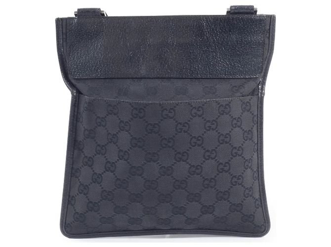 Borsa a Spalla Gucci GG Canvas Nero - vista 3