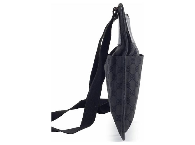Borsa a Spalla Gucci GG Canvas Nero - vista 4