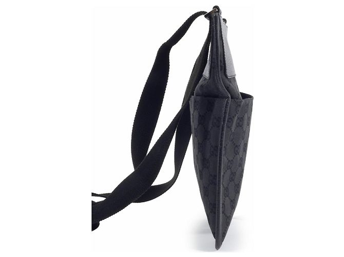 Borsa a Spalla Gucci GG Canvas Nero - vista 5