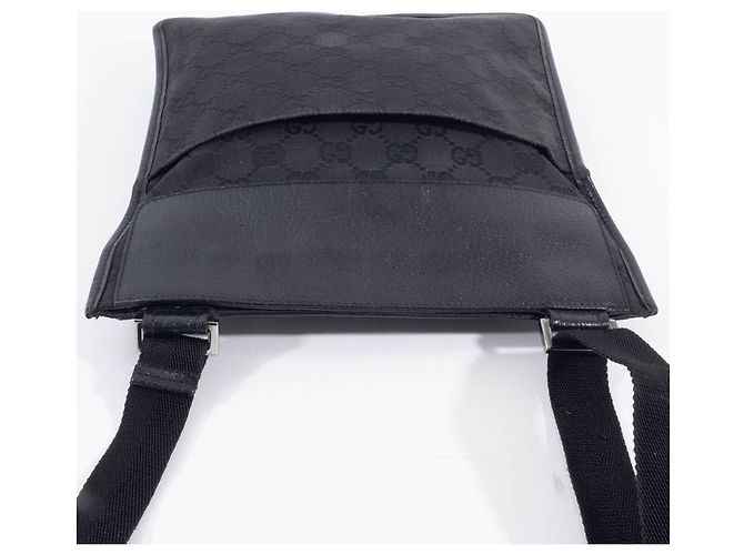 Borsa a Spalla Gucci GG Canvas Nero - vista 6
