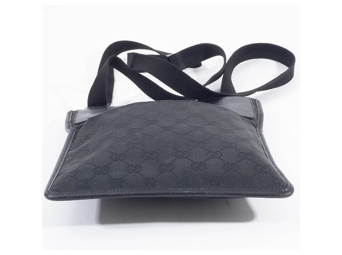 Borsa a Spalla Gucci GG Canvas Nero - vista 7