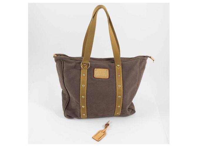 Borsa Tote Antigua Cabas GM di Louis Vuitton Marrone - vista 16