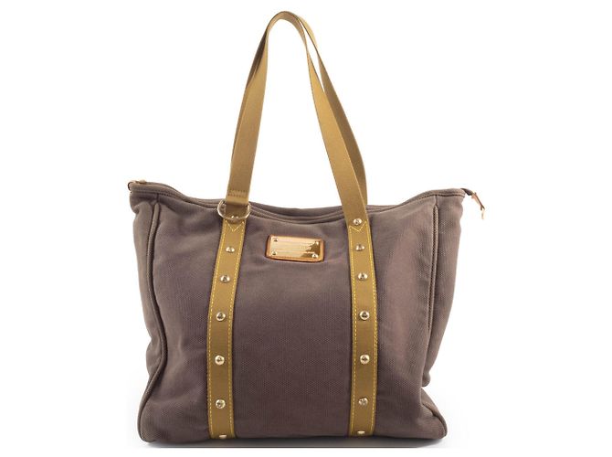 Borsa Tote Antigua Cabas GM di Louis Vuitton Marrone - vista 2