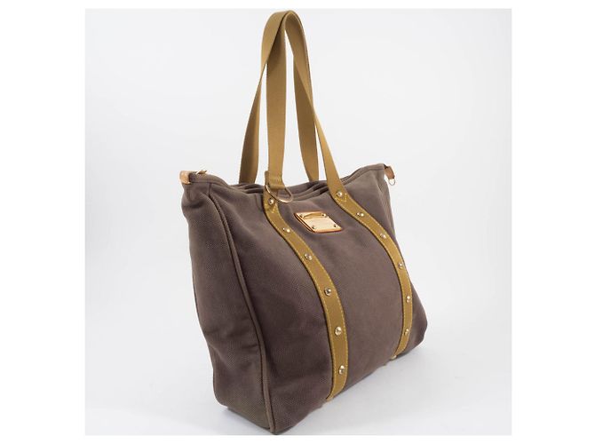 Borsa Tote Antigua Cabas GM di Louis Vuitton Marrone - vista 8