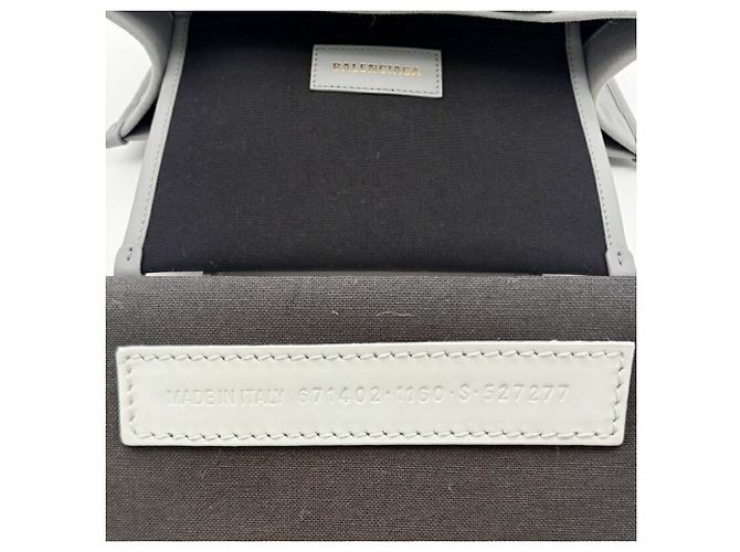 Graue Canvas- und Leder-Tote von Balenciaga Braun - Ansicht 17