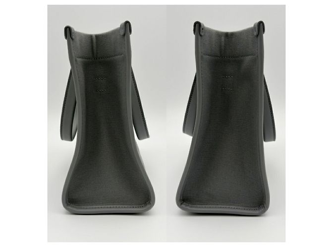 Graue Canvas- und Leder-Tote von Balenciaga Braun - Ansicht 6