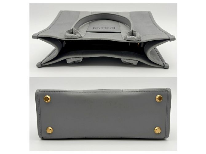 Graue Canvas- und Leder-Tote von Balenciaga Braun - Ansicht 7