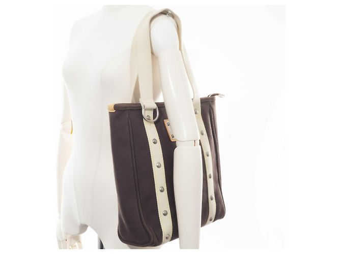Borsa Tote Antigua Louis Vuitton Marrone - vista 11