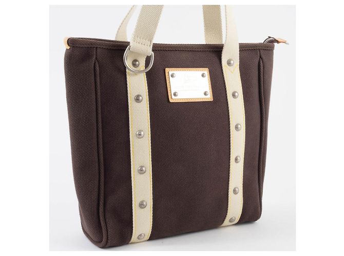 Borsa Tote Antigua Louis Vuitton Marrone - vista 8